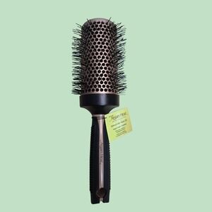 One 'n Only Argan Heat Large Round 3" Brush Argan Ceramic ONOMHBR3 Black Gold